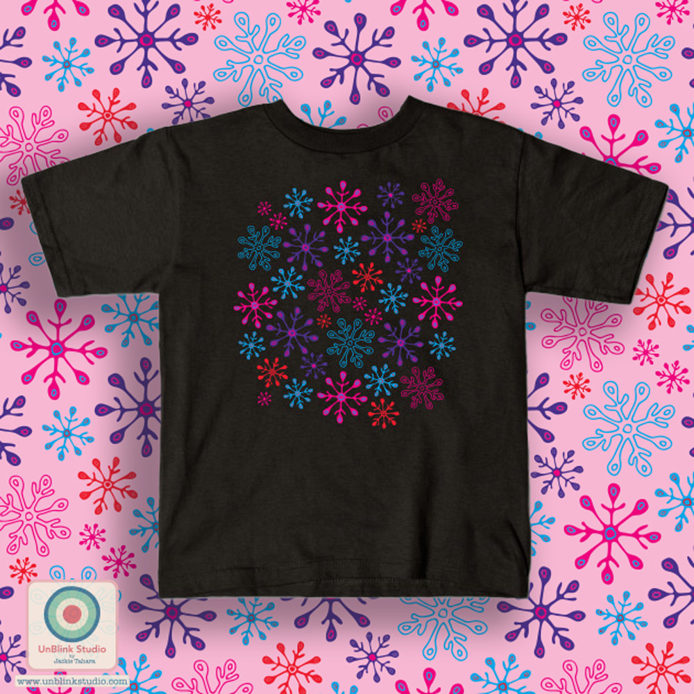 Snowflake Graphic T-Shirt - UnBlink Studio by Jackie Tahara