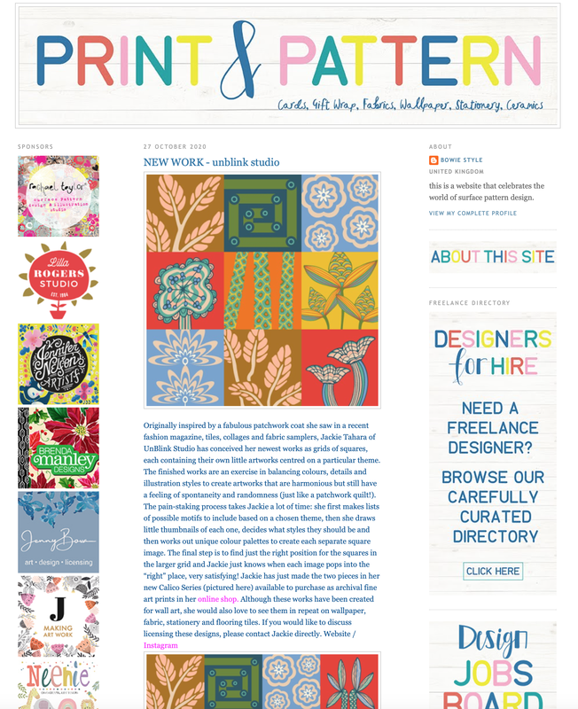Print & Pattern Blog - UnBlink Studio by Jackie Tahara