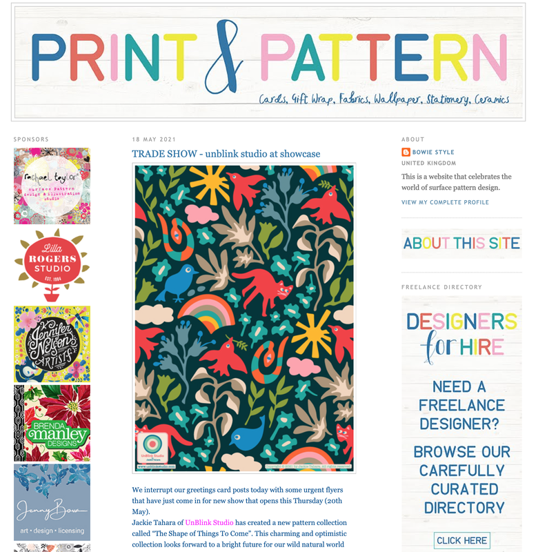 Print & Pattern Blog - UnBlink Studio by Jackie Tahara