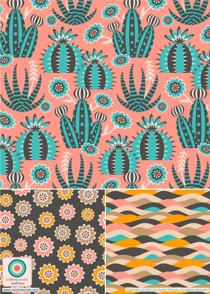 Desert Pattern Design - UnBlink Studio by Jackie Tahara