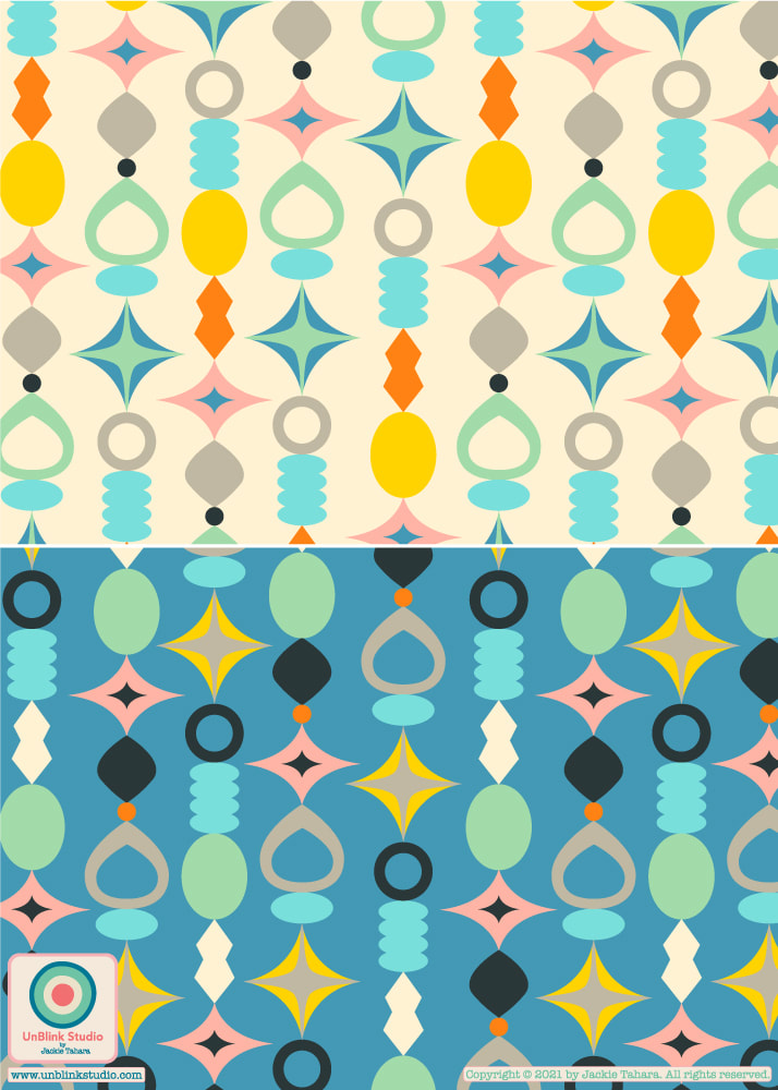 Abstract Pattern Design - UnBlink Studio by Jackie Tahara