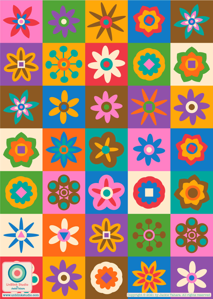 Botanical Pattern Design - UnBlink Studio by Jackie Tahara