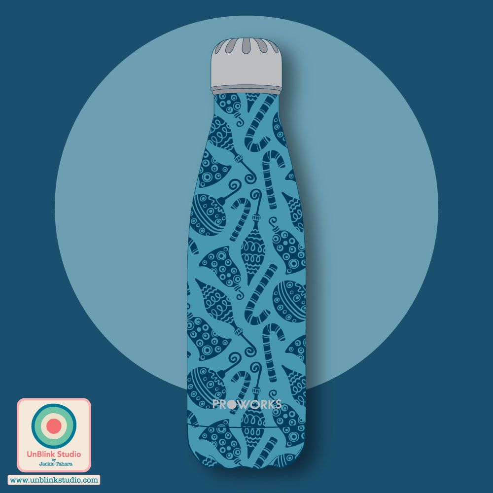 Water Bottle Design - UnBlink Studio by Jackie Tahara