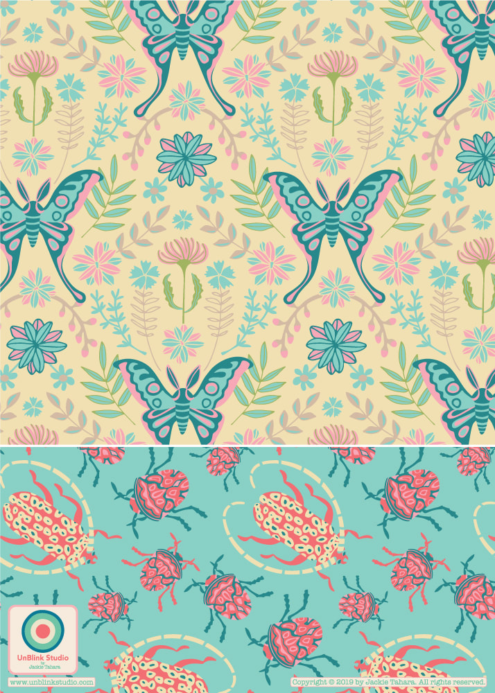 Butterfly Print and Pattern Design from UnBlink Studio by Jackie Tahara