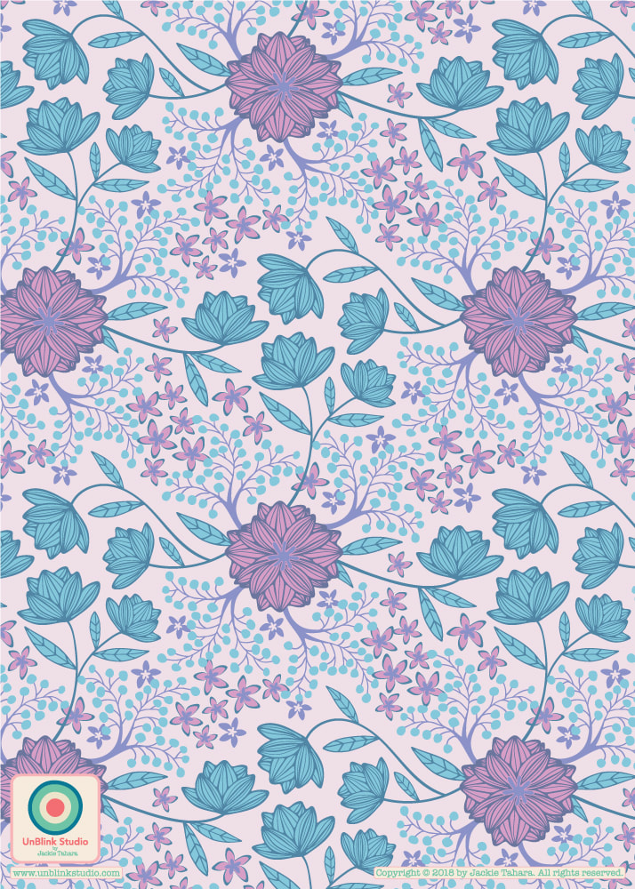 Floral Pattern Design from UnBlink Studio by Jackie Tahara