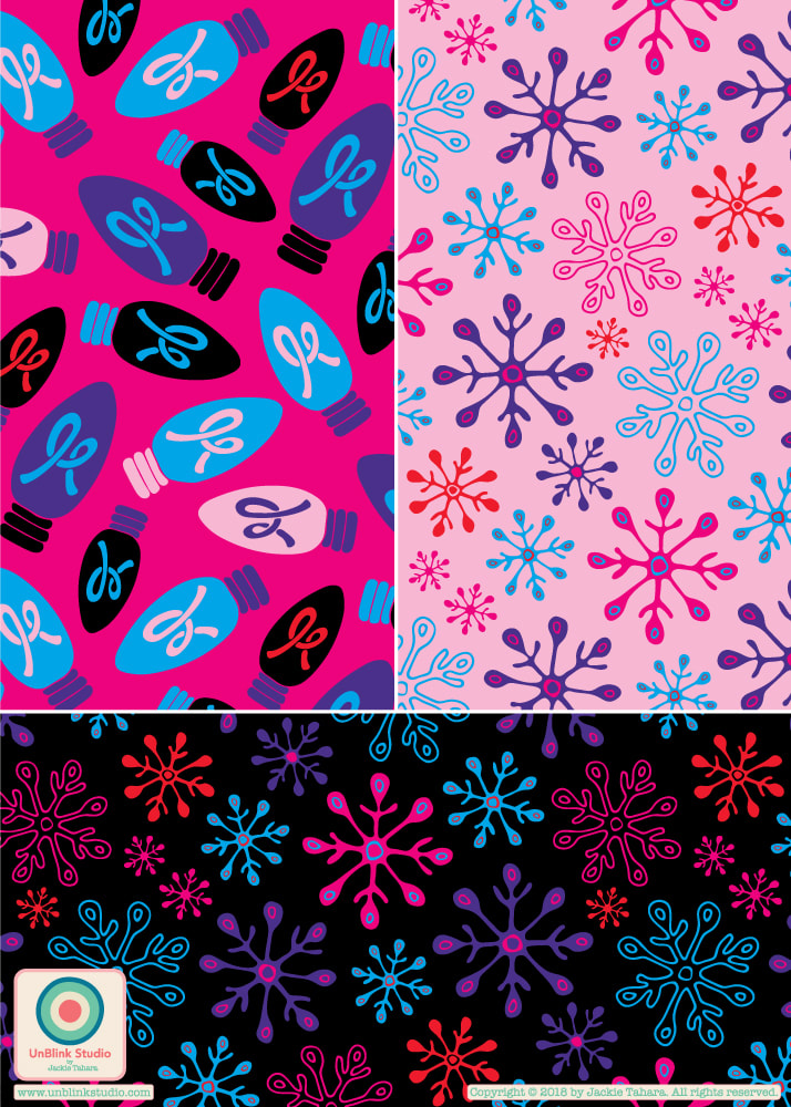 Christmas Pattern Design - UnBlink Studio by Jackie Tahara
